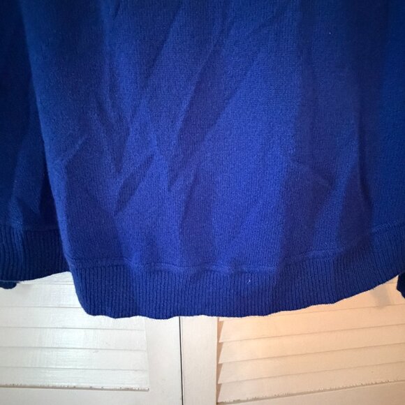 Theory women's Raffina HS Lofty cashmere sweater medium blue - Picture 6 of 8